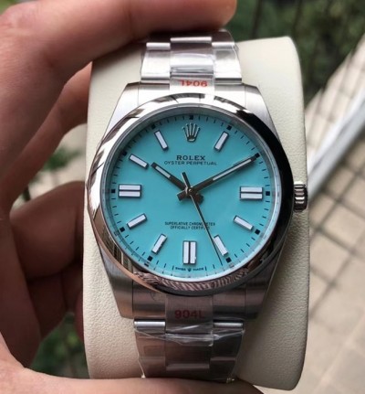 Rolex Oyster Perpetual Watch 126000-0006 Ice Blue Dial
