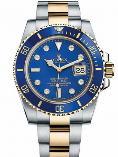 Rolex Submariner Date Watch 116613LB-0005 Blue