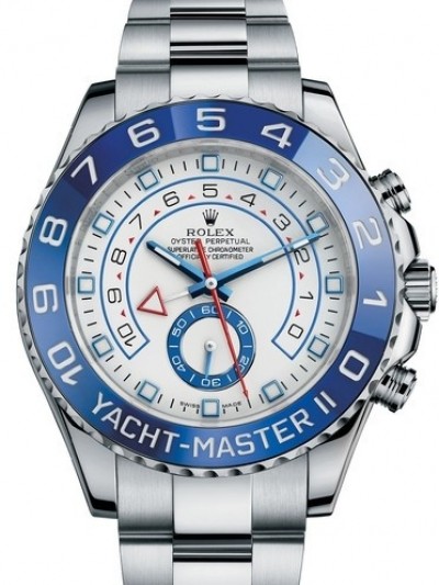 Rolex Yacht-Master II Watch 116680-0001 White Dial