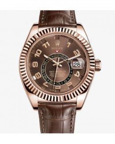 Rolex Sky-Dweller Watch 326135-0001 Chocolate Dial