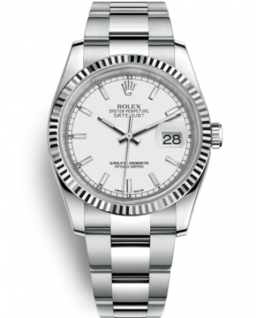 Rolex Datejust 36 Watch 116234-0127 White Dial