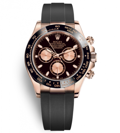 Rolex Daytona Rose Gold Watch 116515LN-0017 Black Dial   