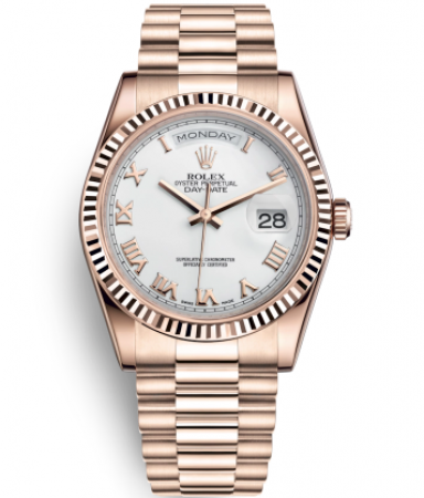 Rolex Day-Date Rose Gold Watch 118235F-0024 Presidential White