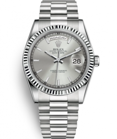 Rolex Day-Date Watch 118239-0085 Presidential Silver