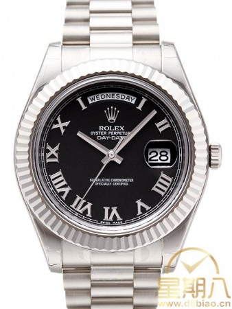 Rolex Day-Date II Watch 218239 Presidential Black Dial