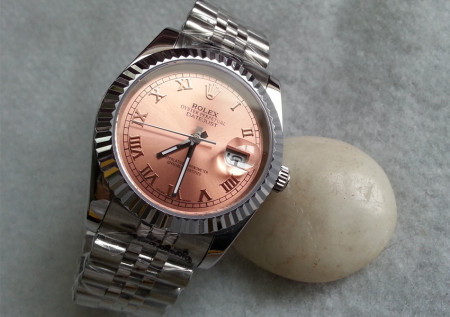 Rolex Datejust 36 Watch Jubilee Bracelet Light Orange Dial