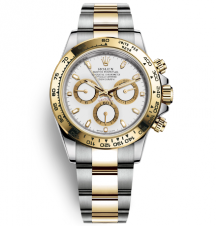 Rolex Daytona Two-Tone Gold Watch 116503-0001 White