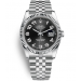 Rolex Datejust 36 Watch 116234-0107 Jubilee Swiss Replica Black