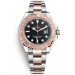 Rolex Yacht-Master Two Tone Rose Gold Watch 126621-0002 Black