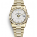 Rolex Day-Date Gold Watch 118238-0061 Presidential White Dial