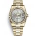 Rolex Day-Date Gold Watch 118238-0106 Presidential Silver