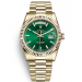 Rolex Day-Date Gold Watch 118238-0419 Presidential Green