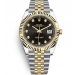 Rolex Datejust II Two-Tone Gold Watch 126333-0006 Jubilee Black
