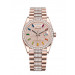 Rolex Day-Date Rose Gold Watch 128345RBR-0043 Presidential Diamonds