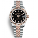 Rolex Lady-Datejust Two Tone Rose Gold Watch 178271-0017 Black