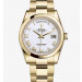 Rolex Day-Date Gold Watch 118208-0087 Oyster Bracelet White
