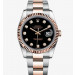 Rolex Datejust 36 Rose Gold Watch 116231-0071 Black Dial