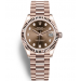 Rolex Lady-Datejust All Rose Gold Watch 278275-0010 Chocolate