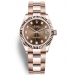 Rolex Lady-Datejust All Rose Gold Watch 278275-0017 Chocolate