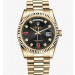 Rolex Day-Date Gold Watch 118238-0396 Black Dial