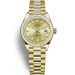 Rolex Lady-Datejust Watch 279138RBR-0014 Gold Dial 28mm