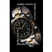 Rolex GMT-Master II Cloned 3285 Movement Two Tone Gold Watch Green Dial