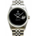 Rolex Datejust 36 Watch Jubilee Bracelet No Hour Markers Black
