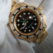 Rolex GMT-Master II Cloned 3285 Movement All Gold Watch Black Dial
