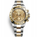 Rolex Daytona Two-Tone Gold Watch 116528 Gold Dial