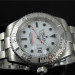 Rolex Yacht-Master Watch Black Hour Markers White Dial