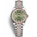 Rolex Lady-Datejust Two Tone Rose Gold Watch 279171-0007 Olive Green