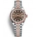 Rolex Lady-Datejust Two Tone Rose Gold Watch 279171-0017 Chocolate