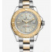 Rolex Yacht-Master Two Tone Gold Watch 16623-0008 Silver Gray