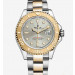 Rolex Yacht-Master Two Tone Gold Watch 16623-0008 Silver Gray